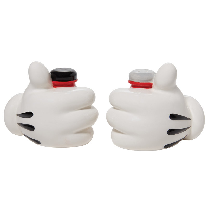 Ensemble salière et poivrière Disney Mickeys Hands H 3,5 po