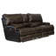 Causeuse inclinable en cuir italien avec console de rangement 89 po Anjuman-24676004-24676005-24676006