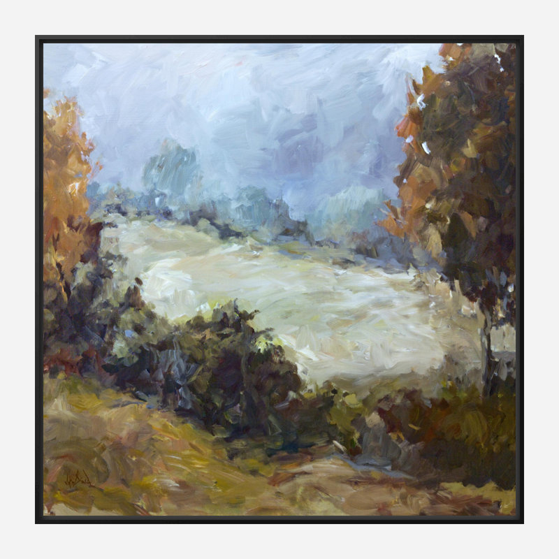 Across The Way - Artist Enhanced Canvas Print, Black Framed Canvas, 21.5" H x 21.5" W x 1.75" D