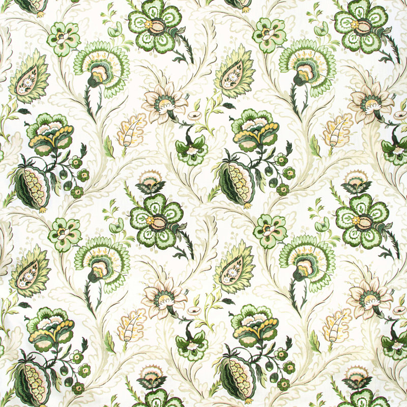 Avondale Wimberly 100% Linen Fabric, Leaf/Pebble