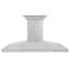 48" 400 CFM Ducted Island Range Hood in Silver