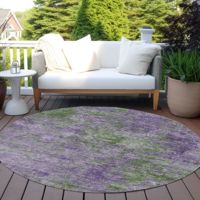 Tapis mauve intérieur / extérieur Althea , 3 pi x 5 pi