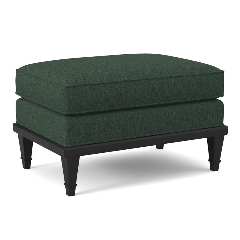 Dublin Ottoman, Elise Linen, Espresso