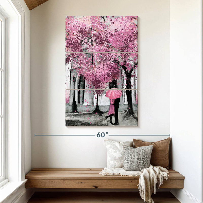 Hardie Pink Spring Paris Pop, 50" H x 32" W