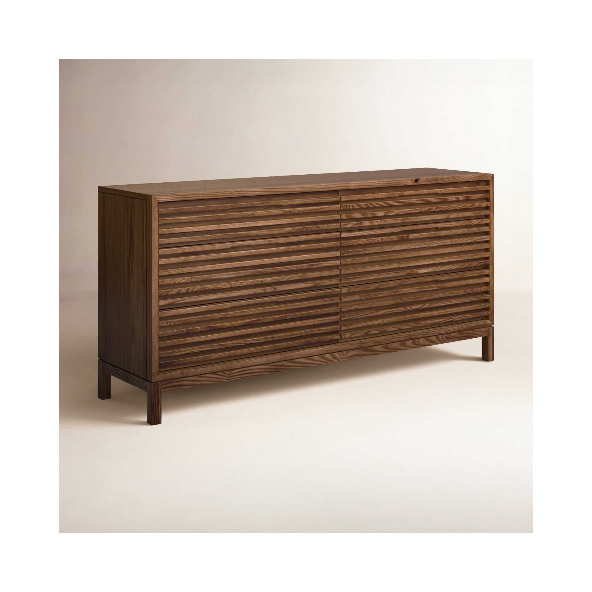 Finnian 6 - Drawer Dresser, Walnut