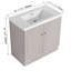Meuble-lavabo sur pied simple 36 po avec plateau en résine