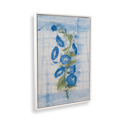 «Morning Glory on Linen» par Carol Rowan, reproduction d'art