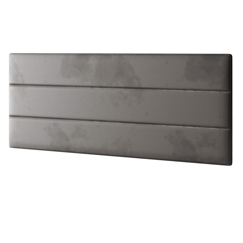 Brand Upholstered Headboard, Double (4'6), Grey