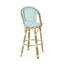 Ensemble de conversation d'extérieur 29,5 po, bleu sarcelle, rouille, pour barbecue, 29,5 po, finition et aluminium, ensemble de conversation de jardin