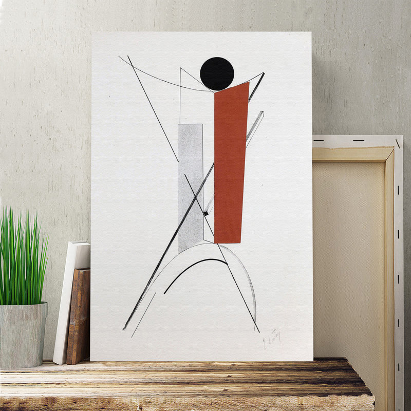 El Lissitzky - Wrapped Canvas Painting, 50cm H x 35cm W