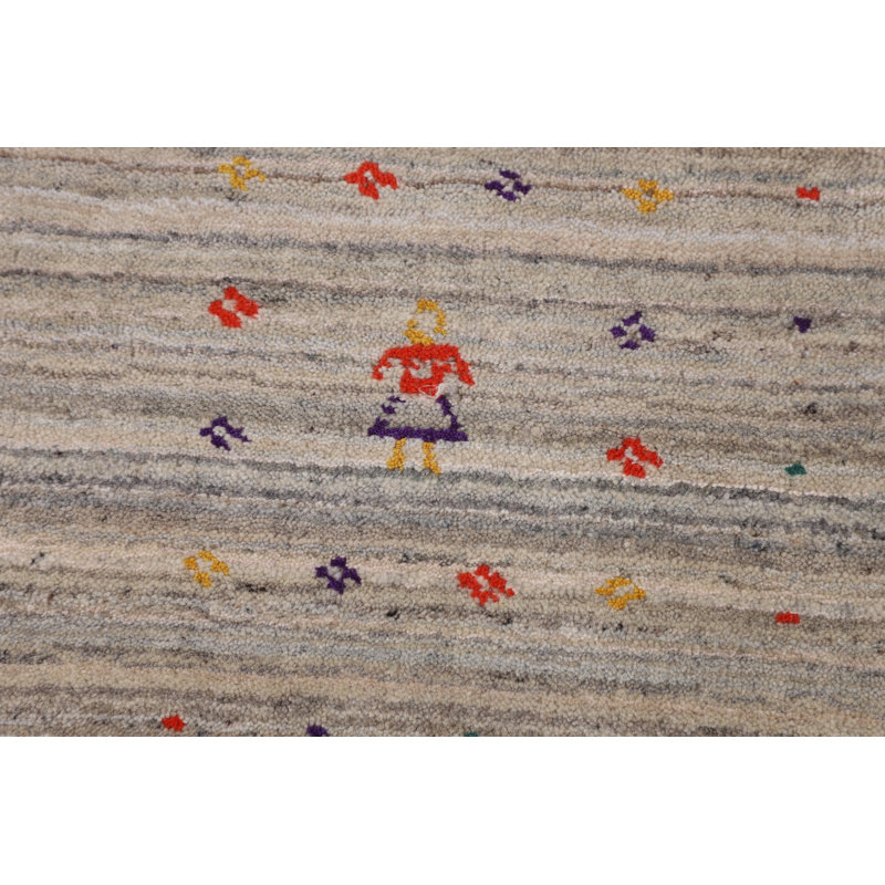Tapis terre Gabbeh 8 x 8