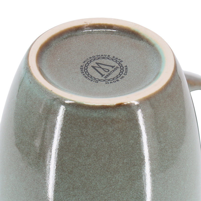 Jasper Stoneware Latte Mug, Green