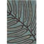Très grand tapis botanique en laine touffeté à la main bleu, ivoire et brun Cianie-836633021-882010896