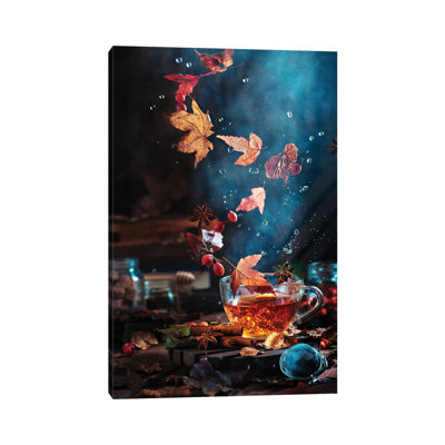 Briar Tea With Autumn Swirl by Dina Belenko - Print on Canvas