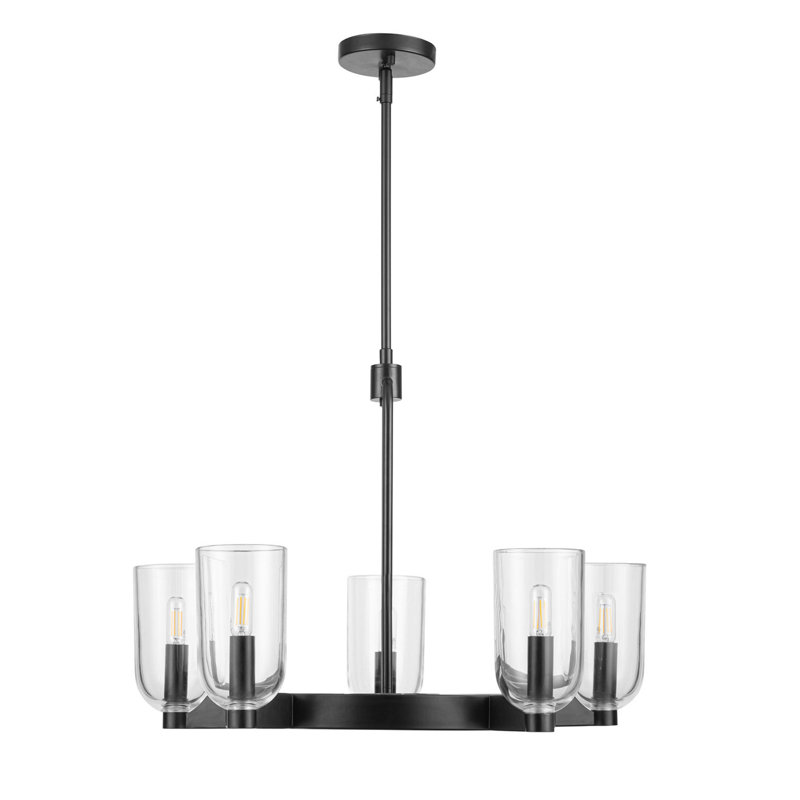 Hansley 5-Light Chandelier with Clear Glass