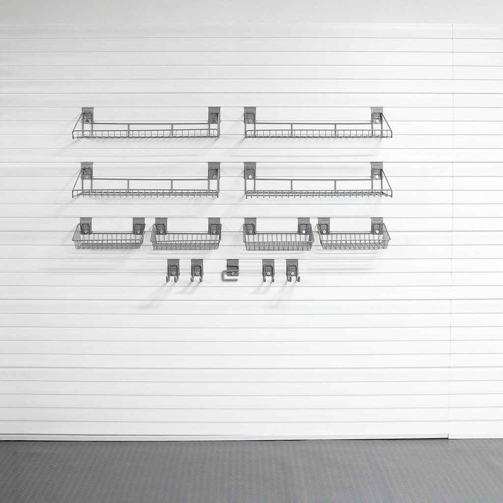 Steel Slatwall Accessory Kit 13 Piece Set StoreWALL