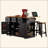 Large Kitchen Island With 2 Bar Stools, Power Outlet,Door Internal Storage Rack, Kitchen Storage Cart On 5 Wheels With Drop Leaf, 5 Open Side Racks, 3 Drawers, For Kitchen,Dining Room-694138587