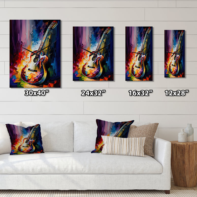 Jakeelah - Horloge murale musicale surdimensionnée, H 32 po x l 16 po x P 1 po