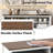 U-STYLE 59.3'' Farmhouse Sideboard Buffet With Sliding Barn Door & Mesh Panels, Open Storage For Living Room, Hallway, Balcony, Kitchen & Office-1541428384