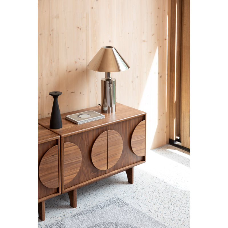 Groove Accent Cabinet, Brown