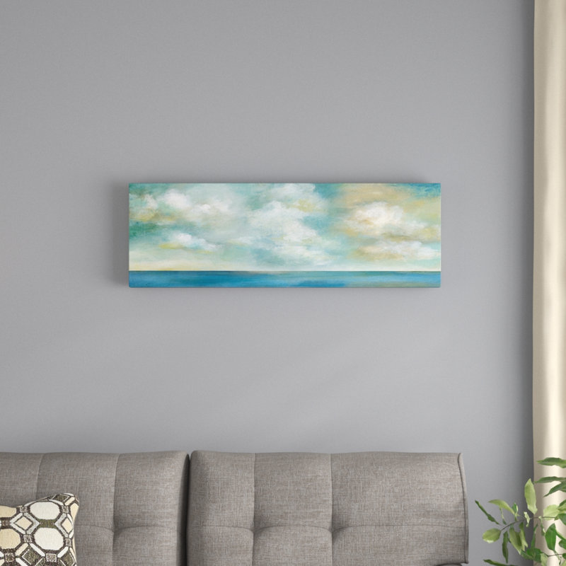«Cloudscape Vista II», reproduction sur toile, H 12 po x l 36 po x P 1,5 po, Cadre noir