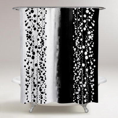 Rideau de douche simple abstrait