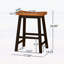 Tabouret de selle robuste en bois de 24 pouces, parfait pour le confort et le style dans n'importe quel décor-134640540