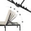 Breely 198 cm Long Reclining Single Chaise with Cushions
