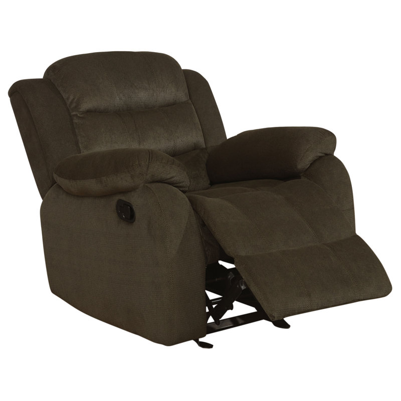 Ensemble de canapés inclinables 3 pièces brun olive