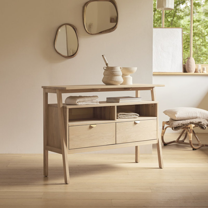 Pola 47.24'' Solid Wood Console Table