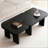 Modern Black Wooden Nesting Coffee Table Set