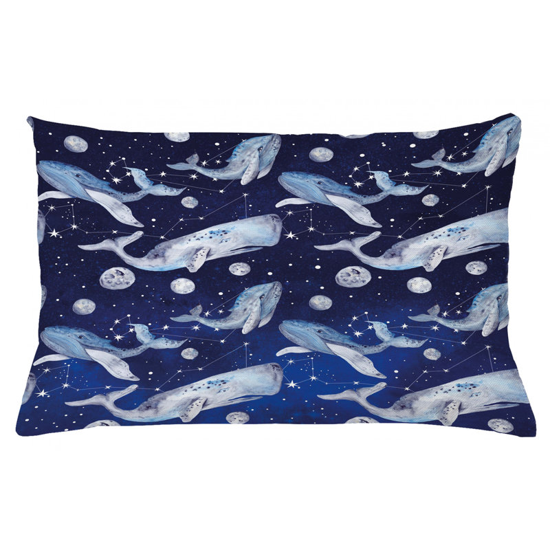 Housse de coussin lombaire intérieur/extérieur baleine, 16 po x 26 po