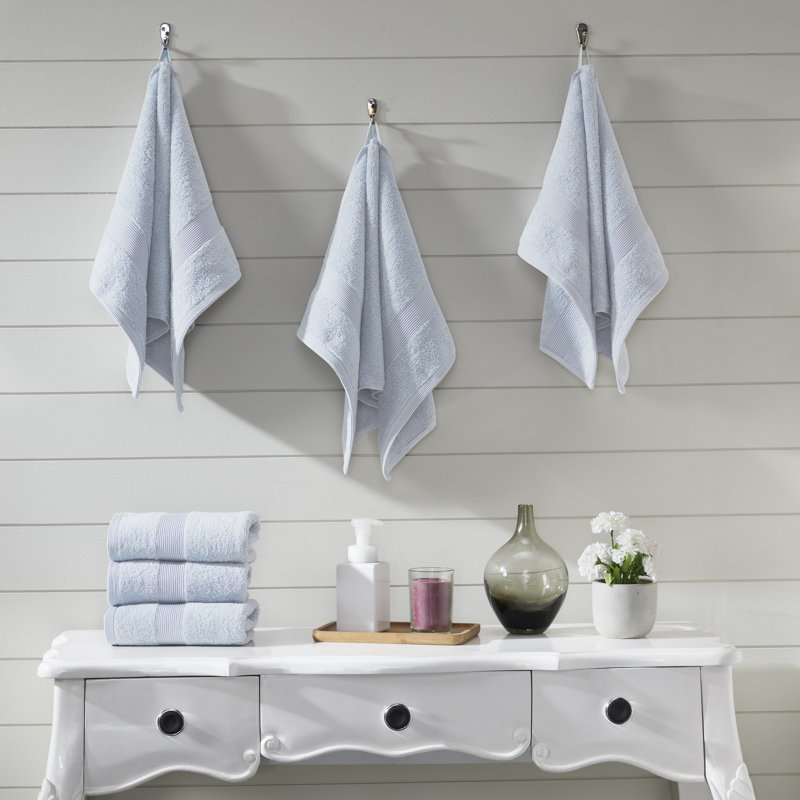 Srihitha Plush Hand Towel, Silver