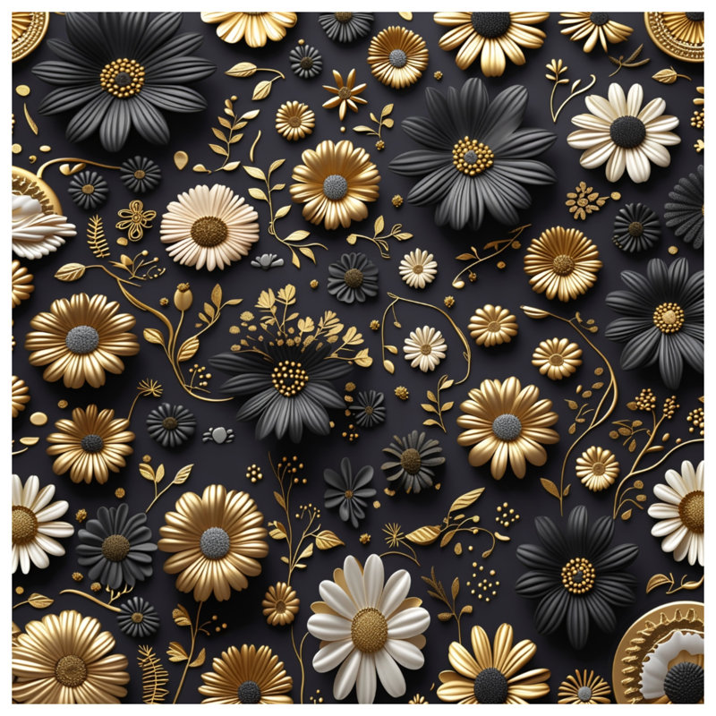 Floral Bedding Art Duvet Cover Modern, Twin