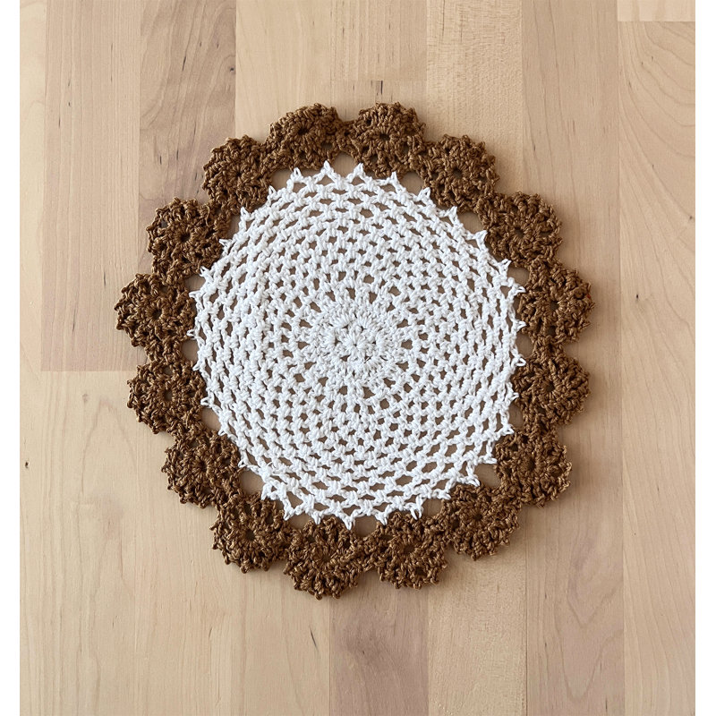 Accessoire de table en coton Farlee, Moka