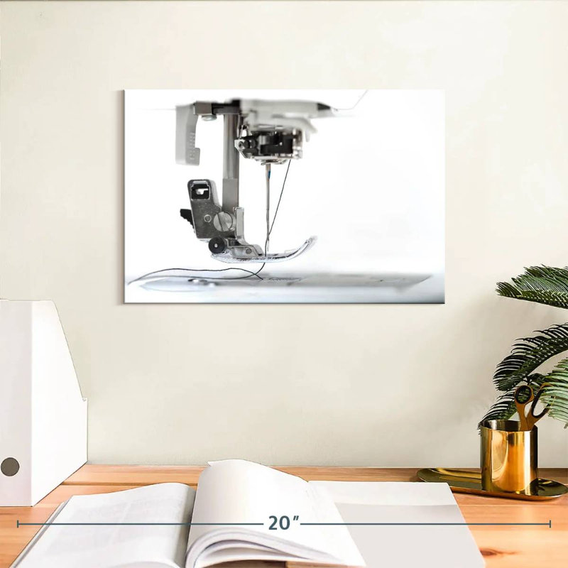 Senne Sewing Machine Close-Up, 8" H x 12" W