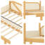 Lit mezzanine simple avec espace de jeu et garde-corps Magical-980782260