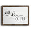 «Wash Dry Fold», art textuel sur toile-1056677005-1056677004