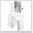 Compact 29.2-Inch Vanity Table With LED Mirror, Power Station, And Hair Dryer Bracket For Small Bedrooms-1194500399