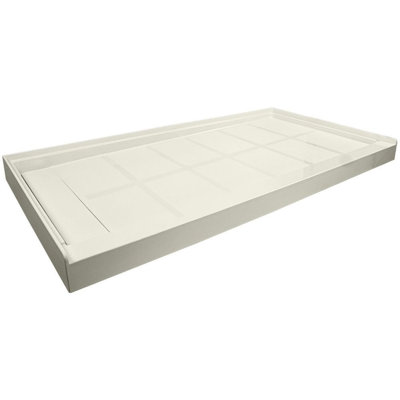 Base de douche linéaire en alcôve à seuil simple L 30 po x l 60 po Linea