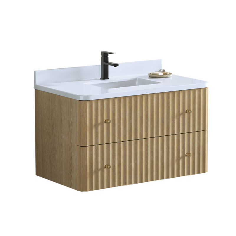 Maxbano 36" Floating Bathroom Vanity, Wall-Mounted Vanity Set, 36"