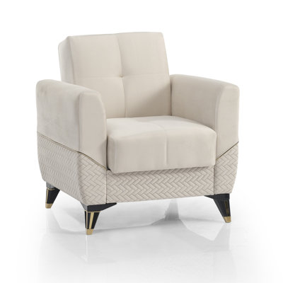 Fauteuil convertible rembourré avec rangement Modern Rivoka