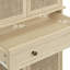 Armoire de rangement à 4 portes avec 4 tablettes réglables