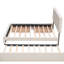 Lit plateforme tapissier avec 2 tiroirs et 1 lit gigogne simple TG - Tissu en lin beige grand-1726717366