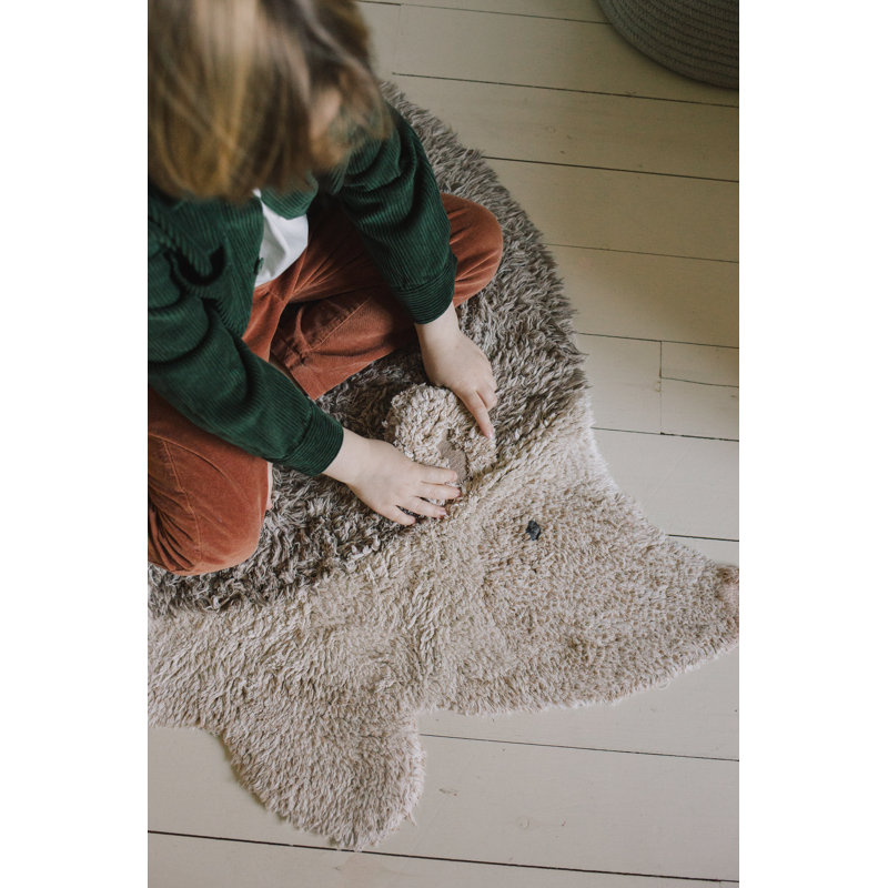 Washable Animal Cotton Rug Hedgehog