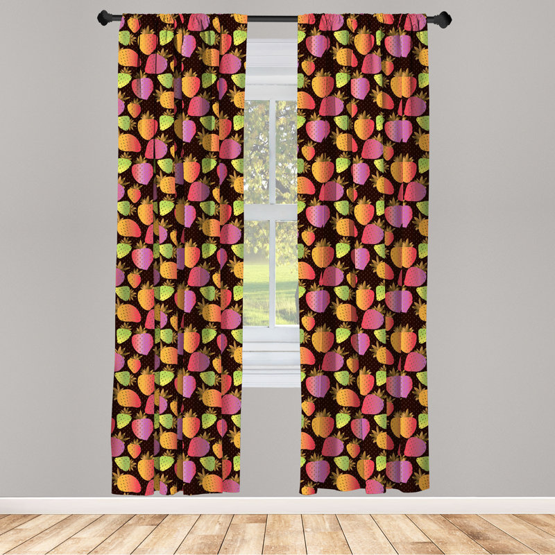 Rideaux 4 panneaux East Urban Home, L 56 po x L 95 po