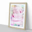 A Sole Pink Rose in Abstract - Picture Frame Painting Print-55629014-55629019