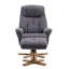 Billings 80cm Wide Swivel Standard Recliner-609382732