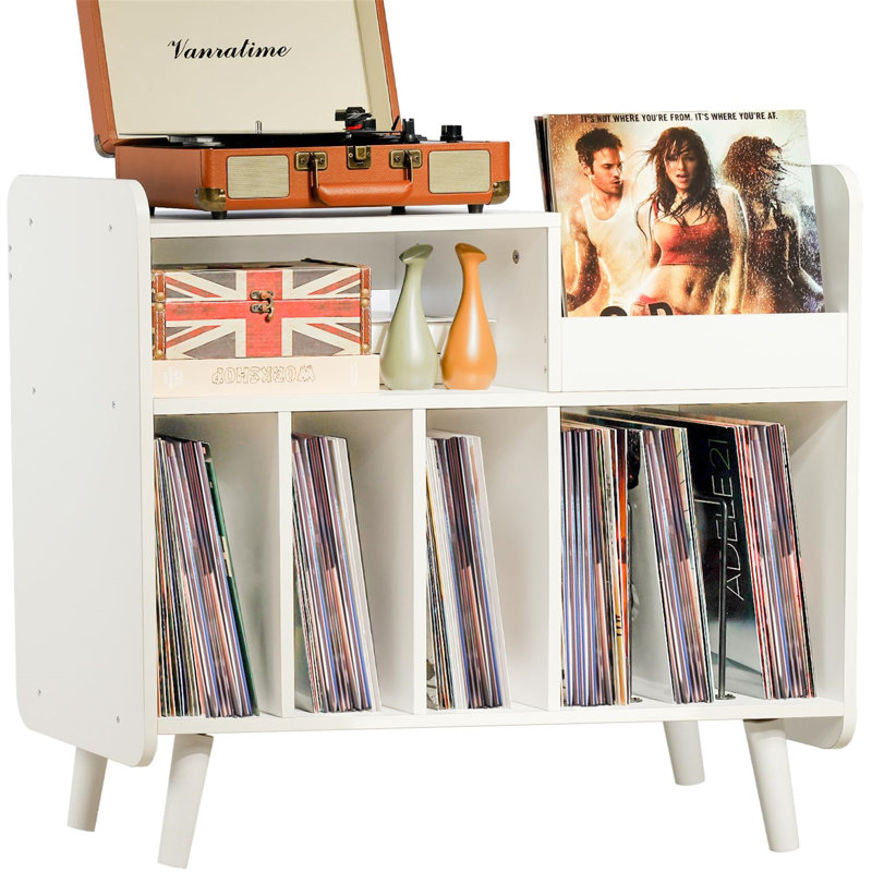 80cm Record Player Stand, White