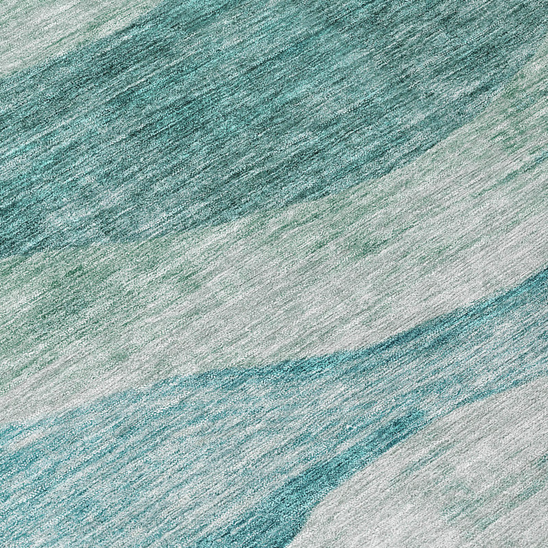 Tapis intérieur / extérieur Louisa Seafoam , 9 pi x 12 pi
